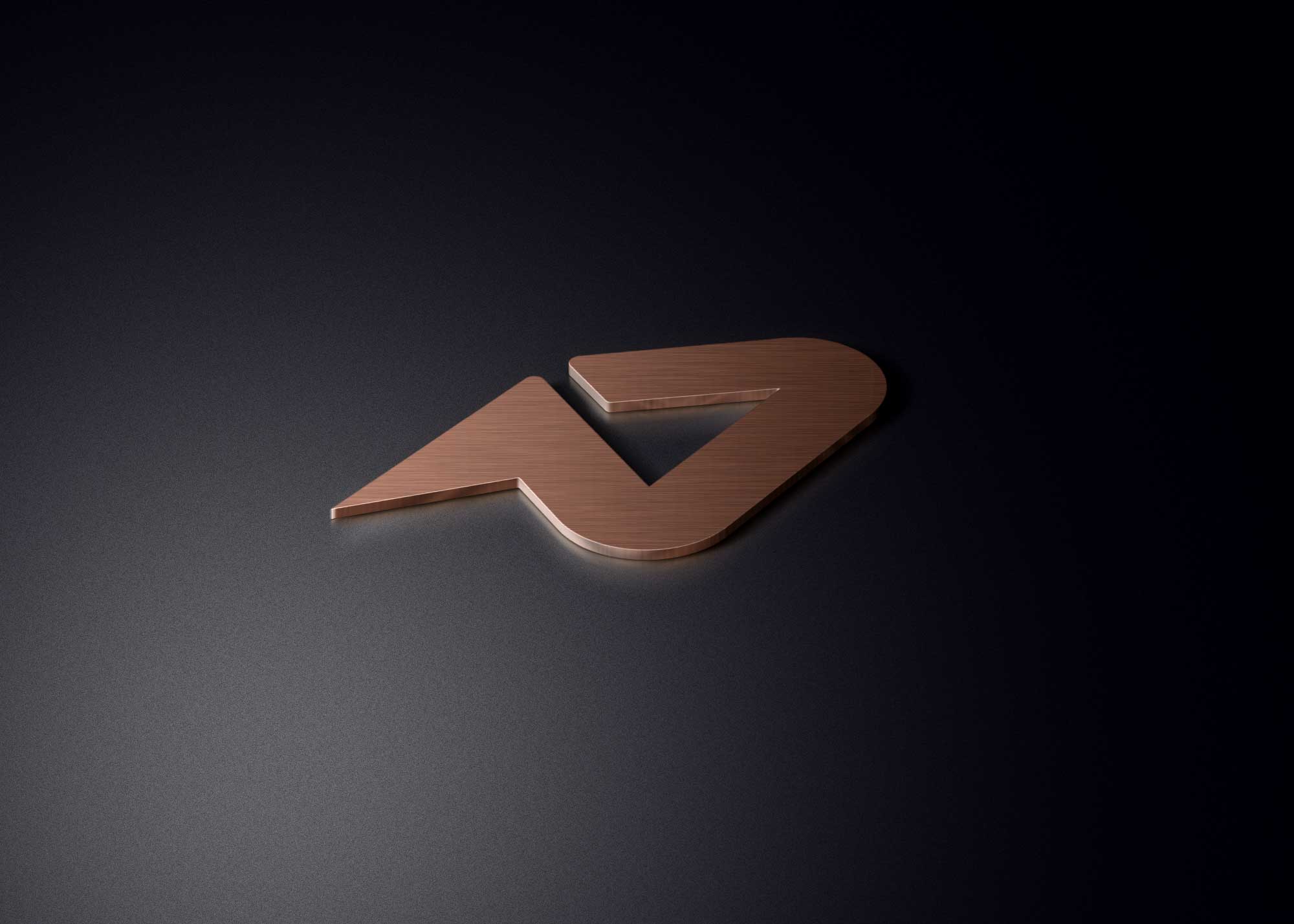 Copper Logo Mockup