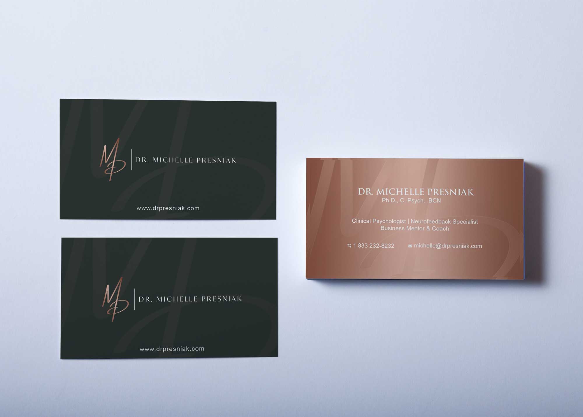 Free Over Head Business Card Mockup