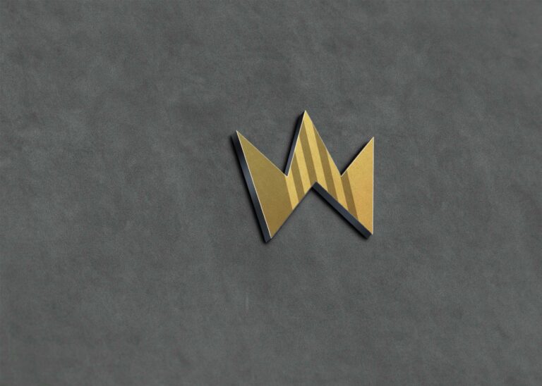 Download New Golden 3D Logo Mockup - Freebies Mockup