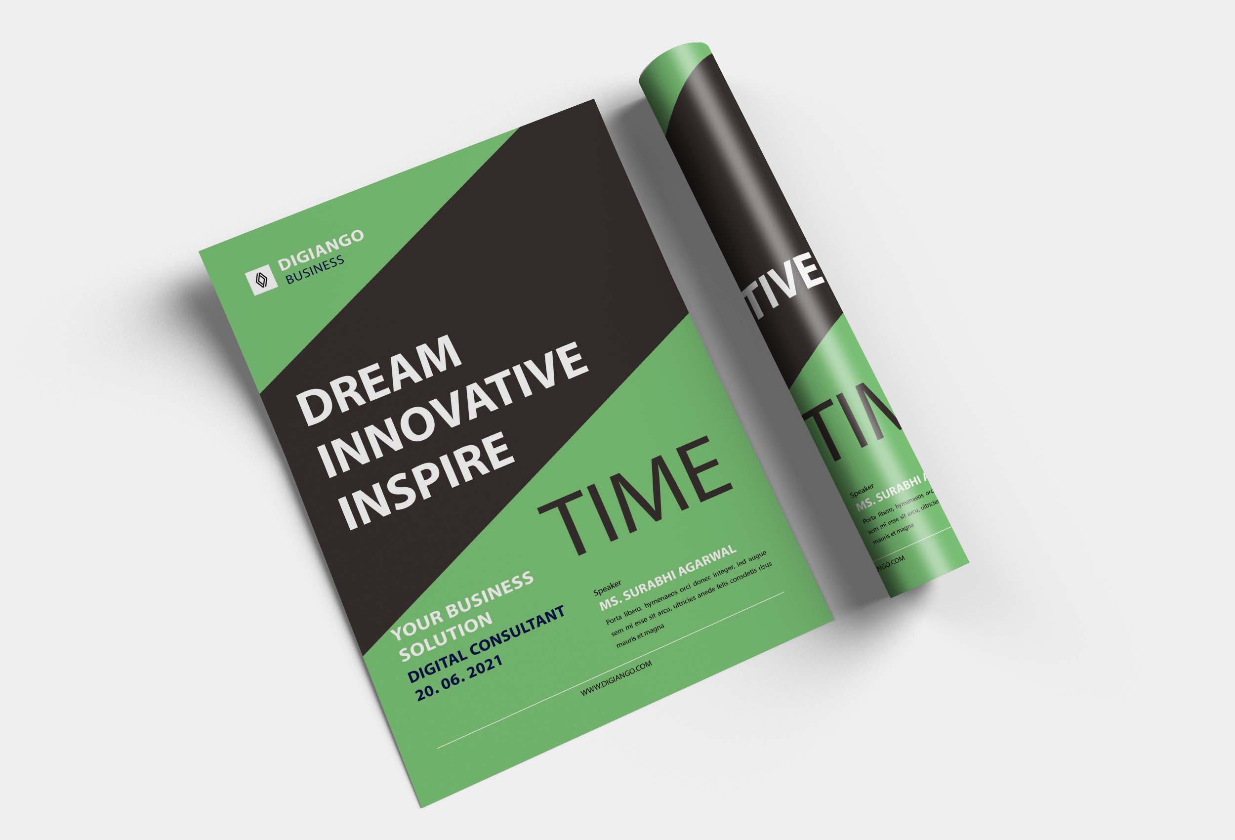 Free Business Solution Poster Design Template Freebies