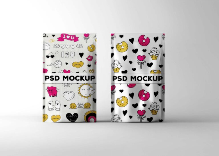 New Pouch Label PSD Mockups
