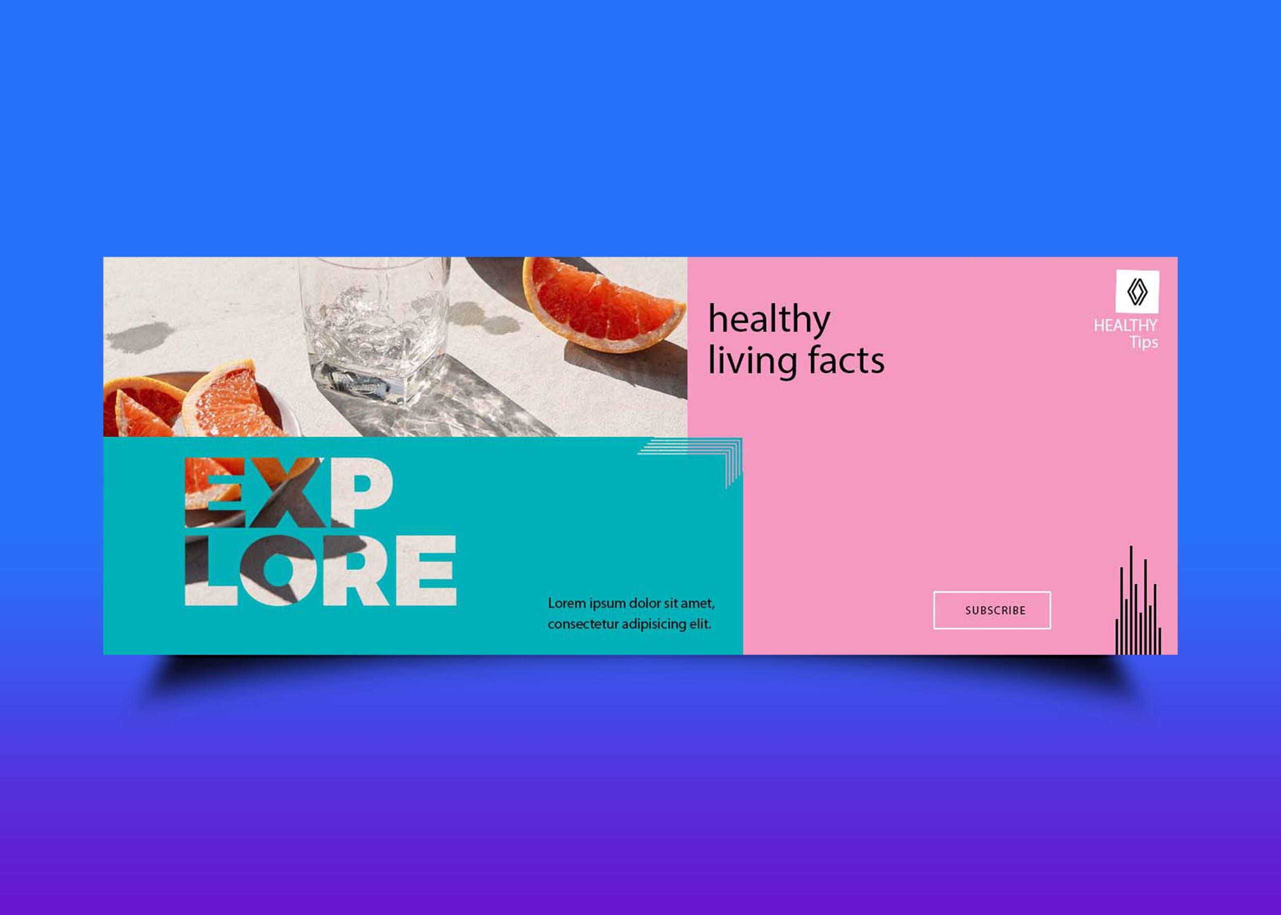 Free Healthy Facts Fb Cover Design