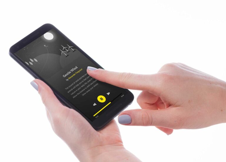 Touch Screen Phone Mockup