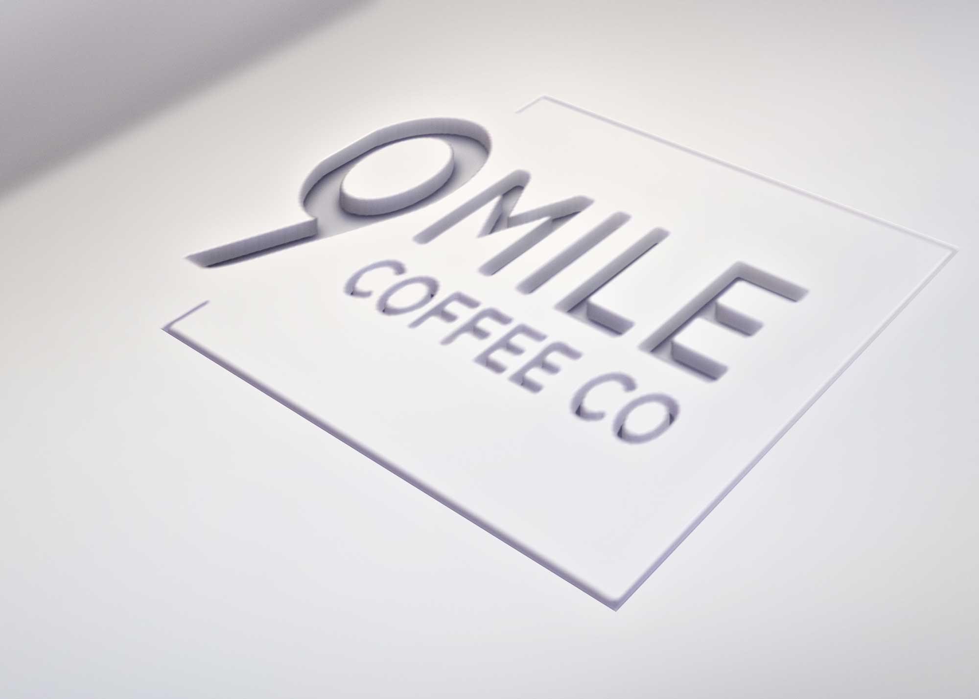 Coffee Cutout Logo Mockup