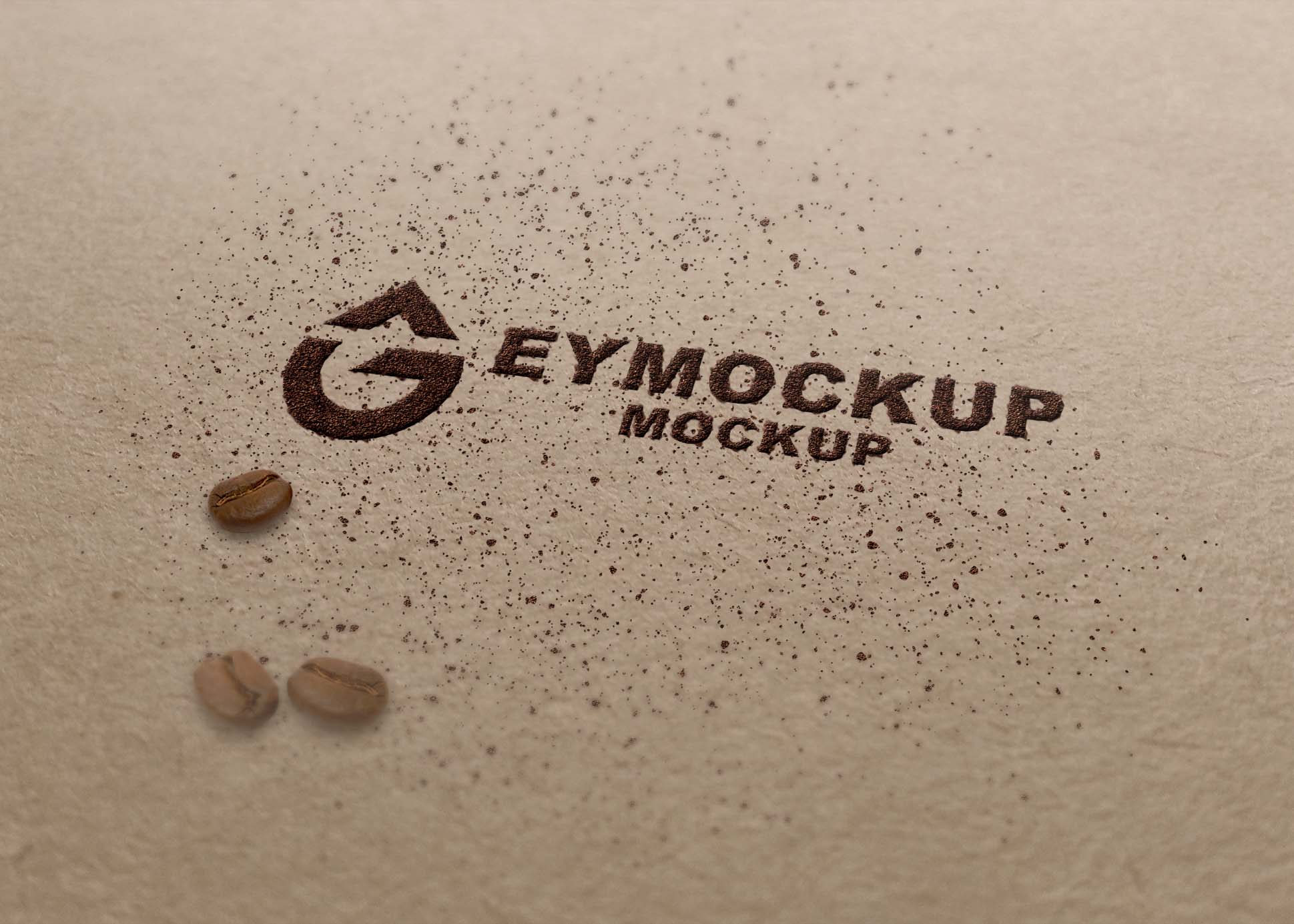 Free Sand 3D Logo Mockup, image size:1939x1385