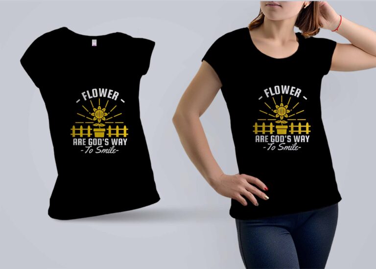 Sunny Flower T-shirt Design