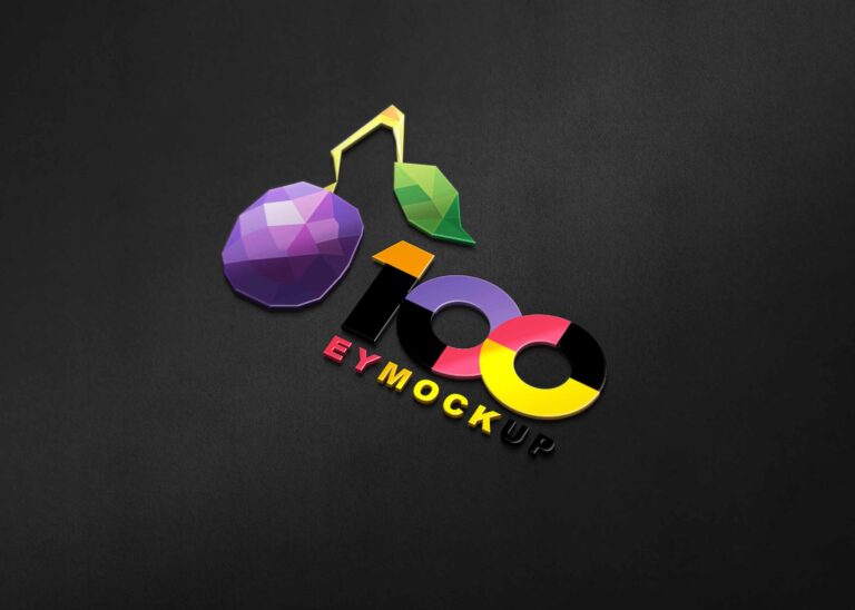 Colorful Best 3D Logo Mockup