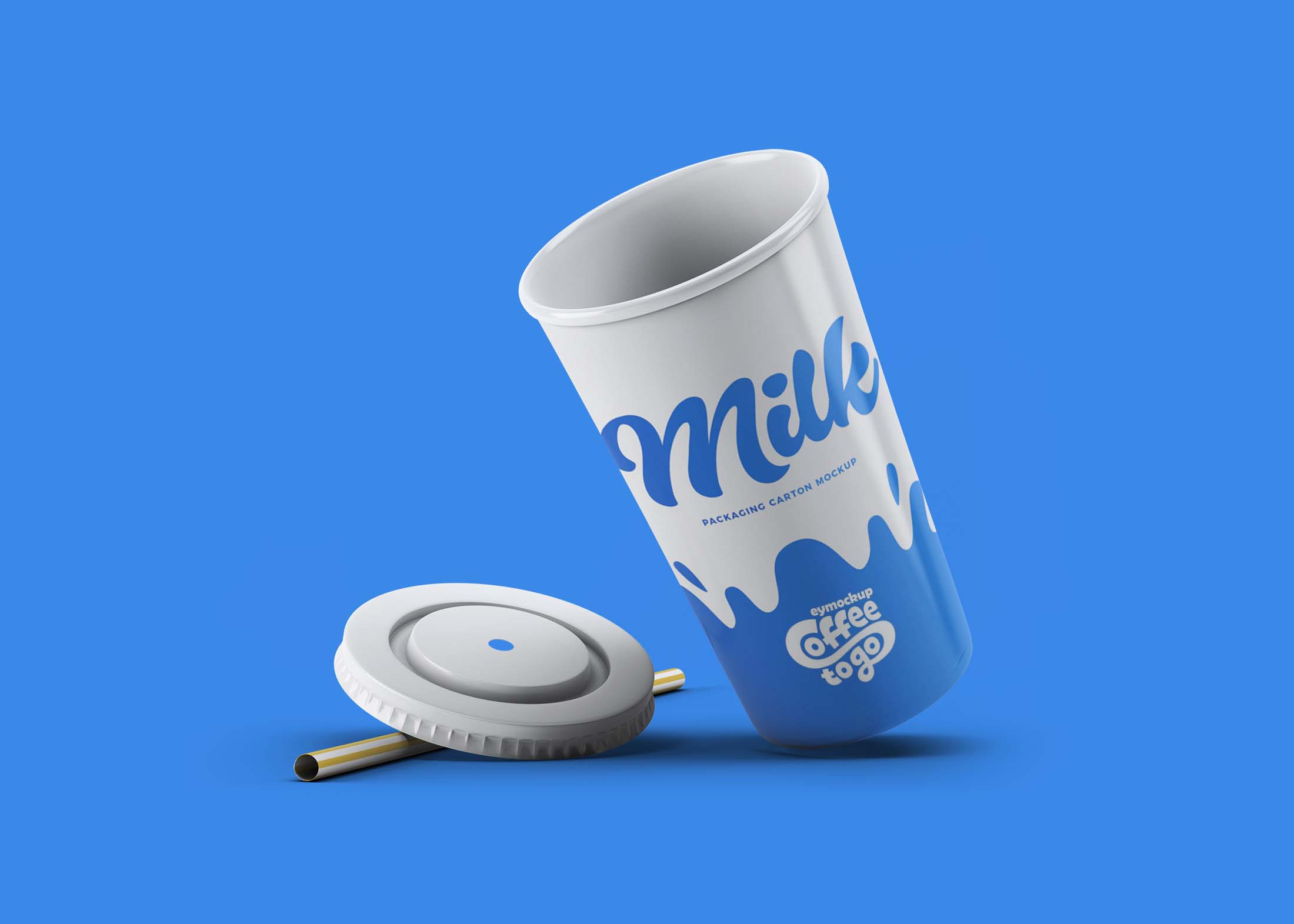 Free Coffee PSD Paper Cup Mockup