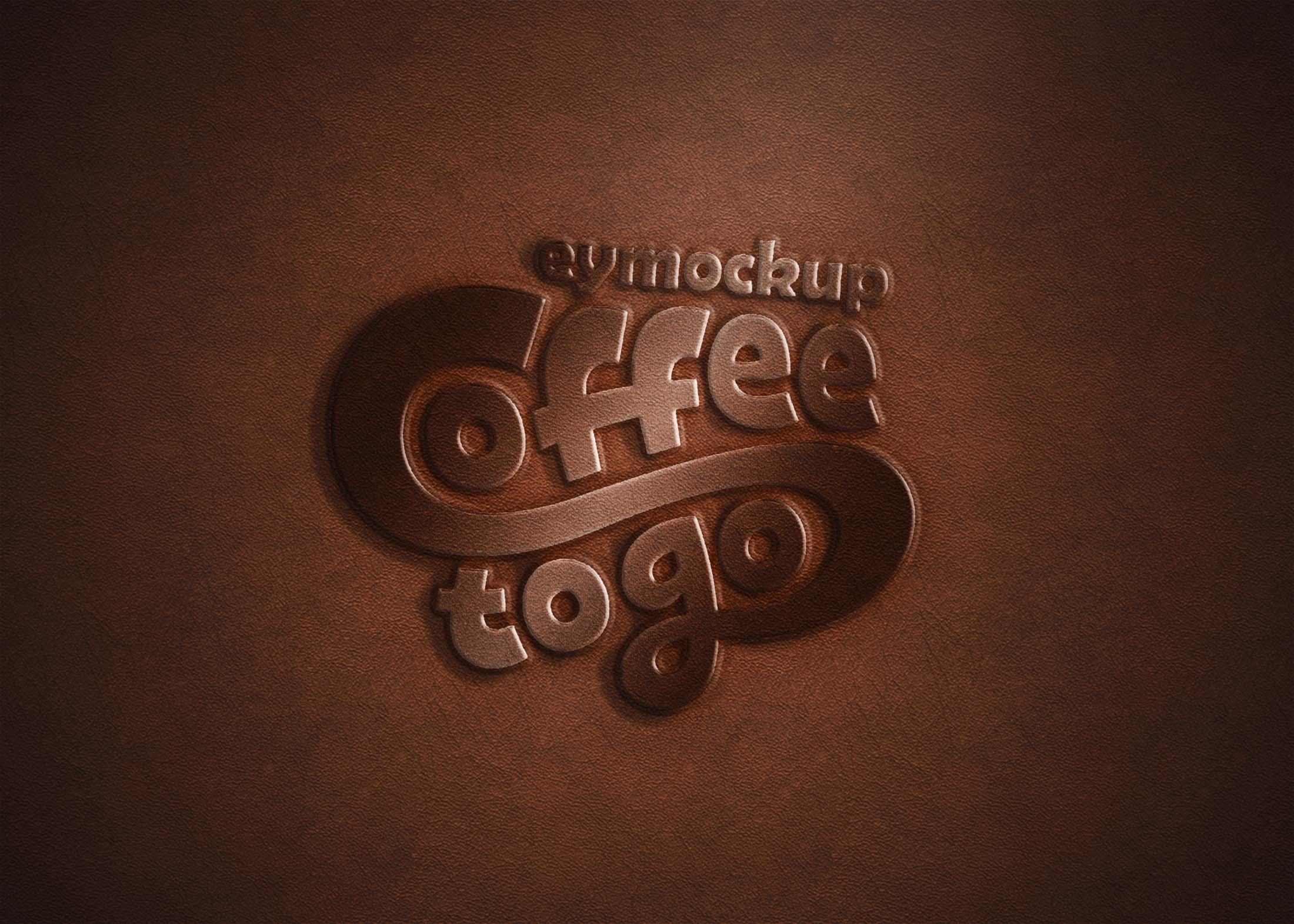 Free Simple Leather Logo Mockup
