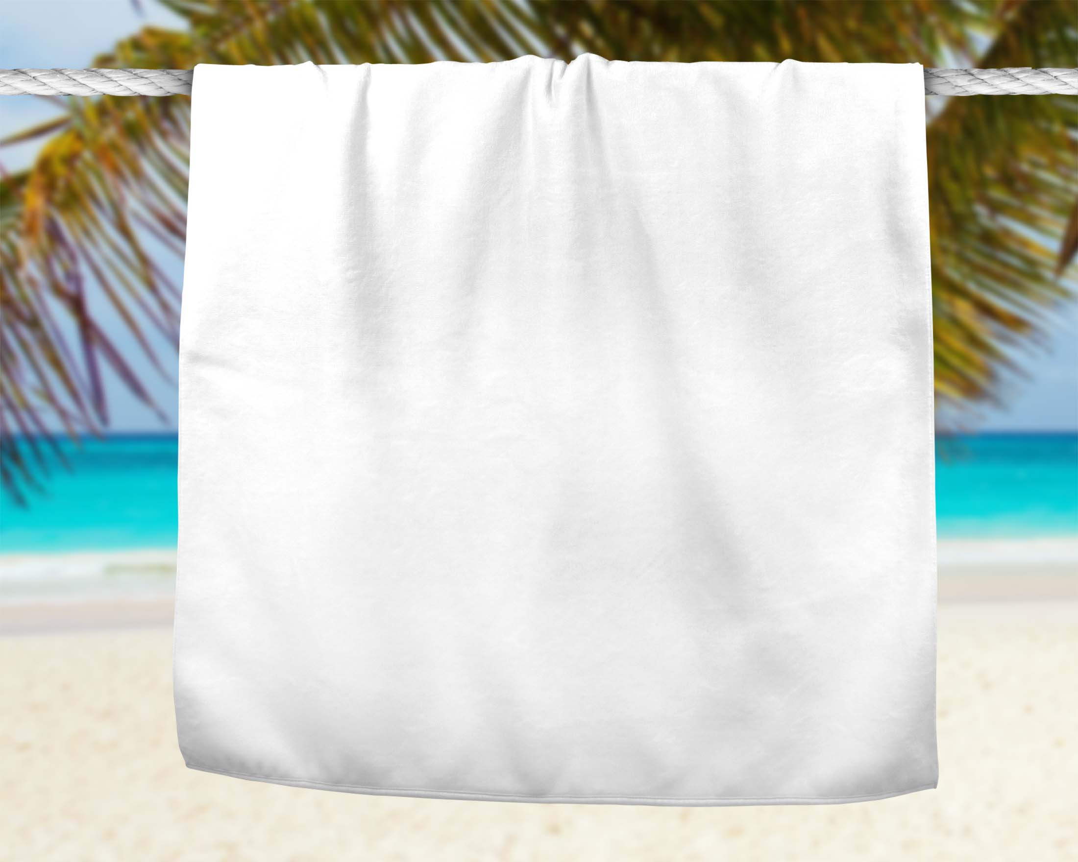 Free Beach Towel Artwork Mockup
