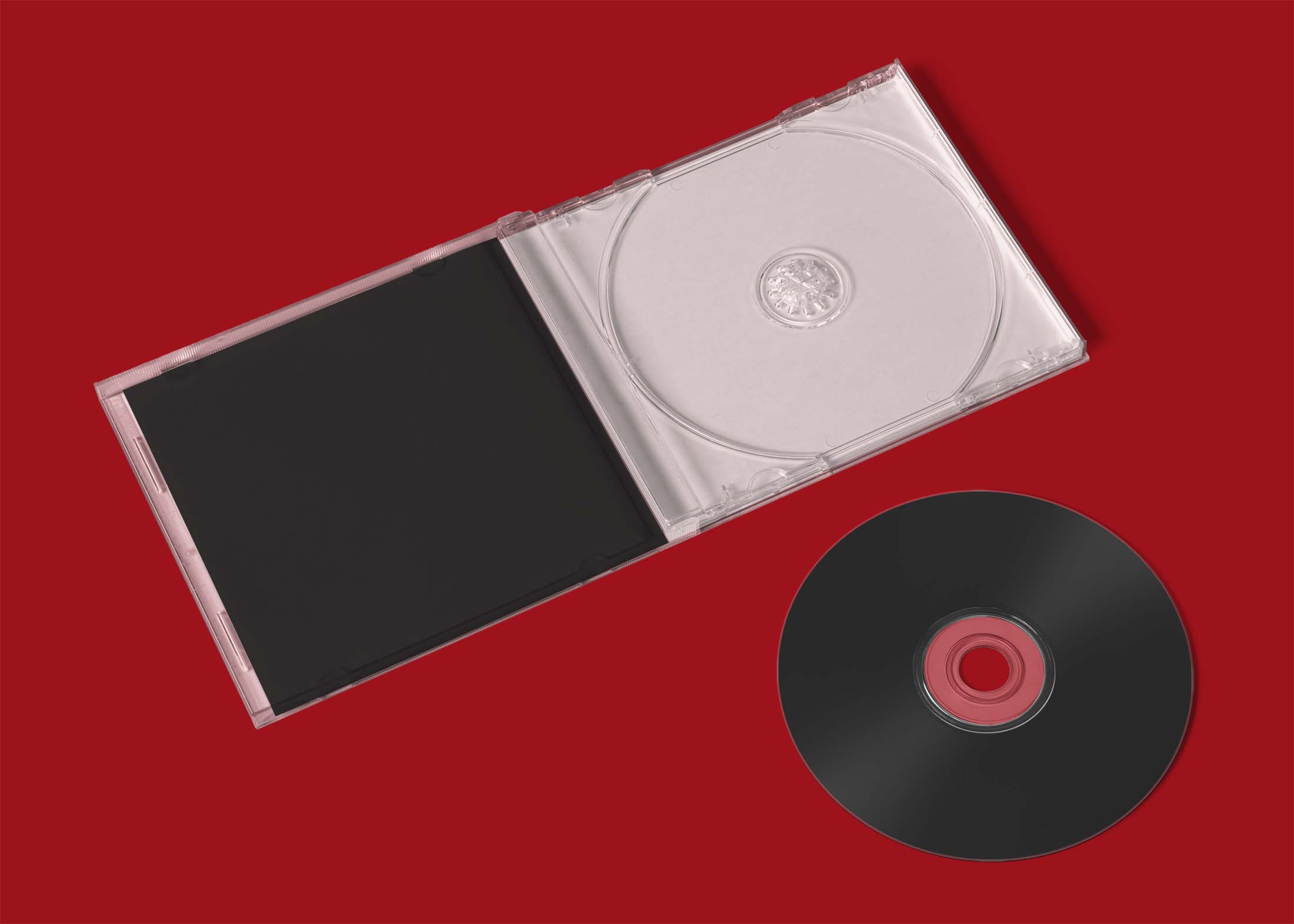 Free CD Plastic Case Mockup