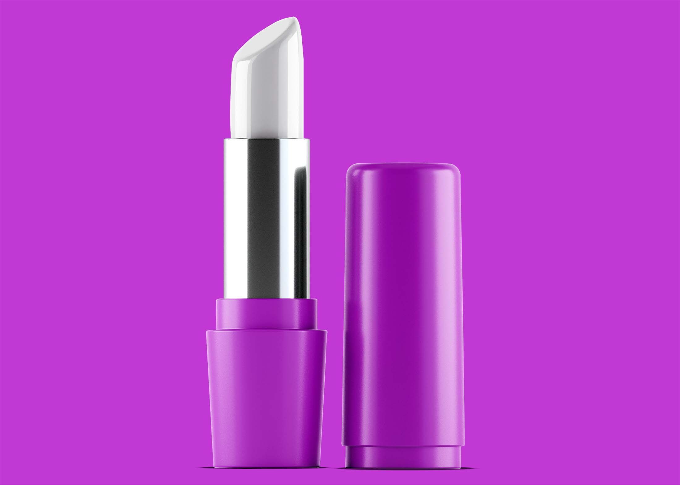 Free Cosmetic Lipstick Branding Mockup