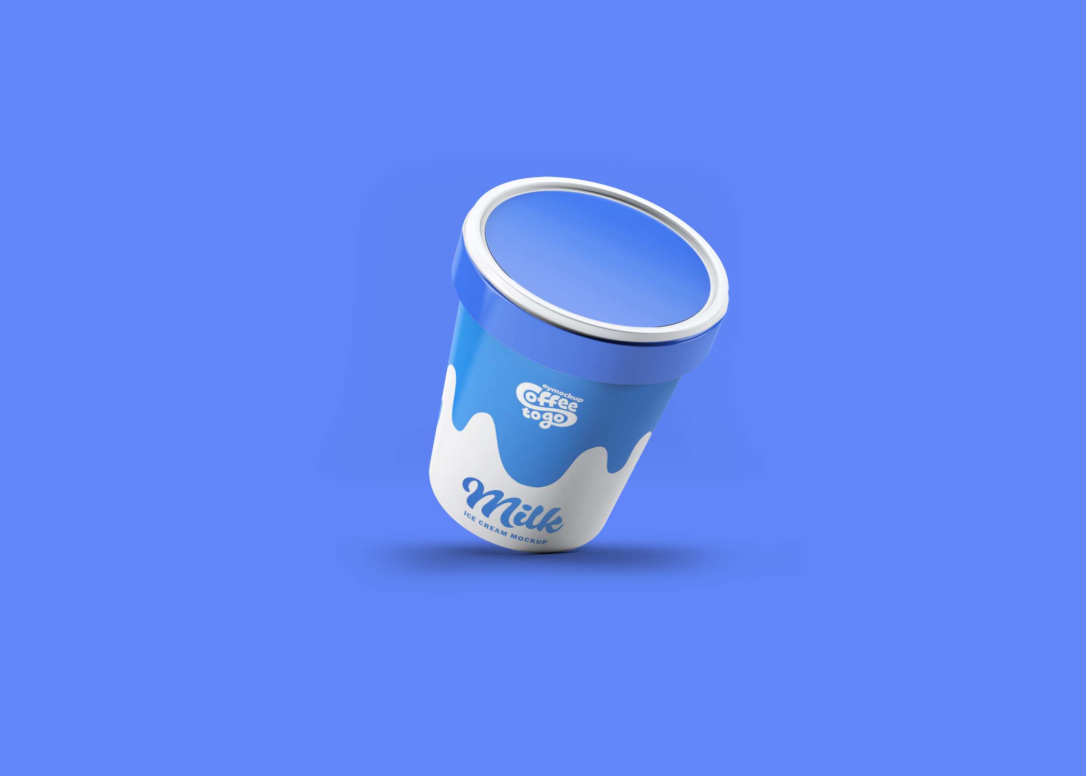 Glass Soda Cup With Ice Mockup - Free Download Images High Quality