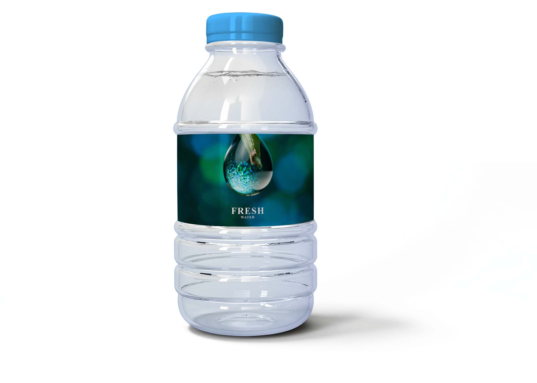Free PSD Water Bottle Mockup