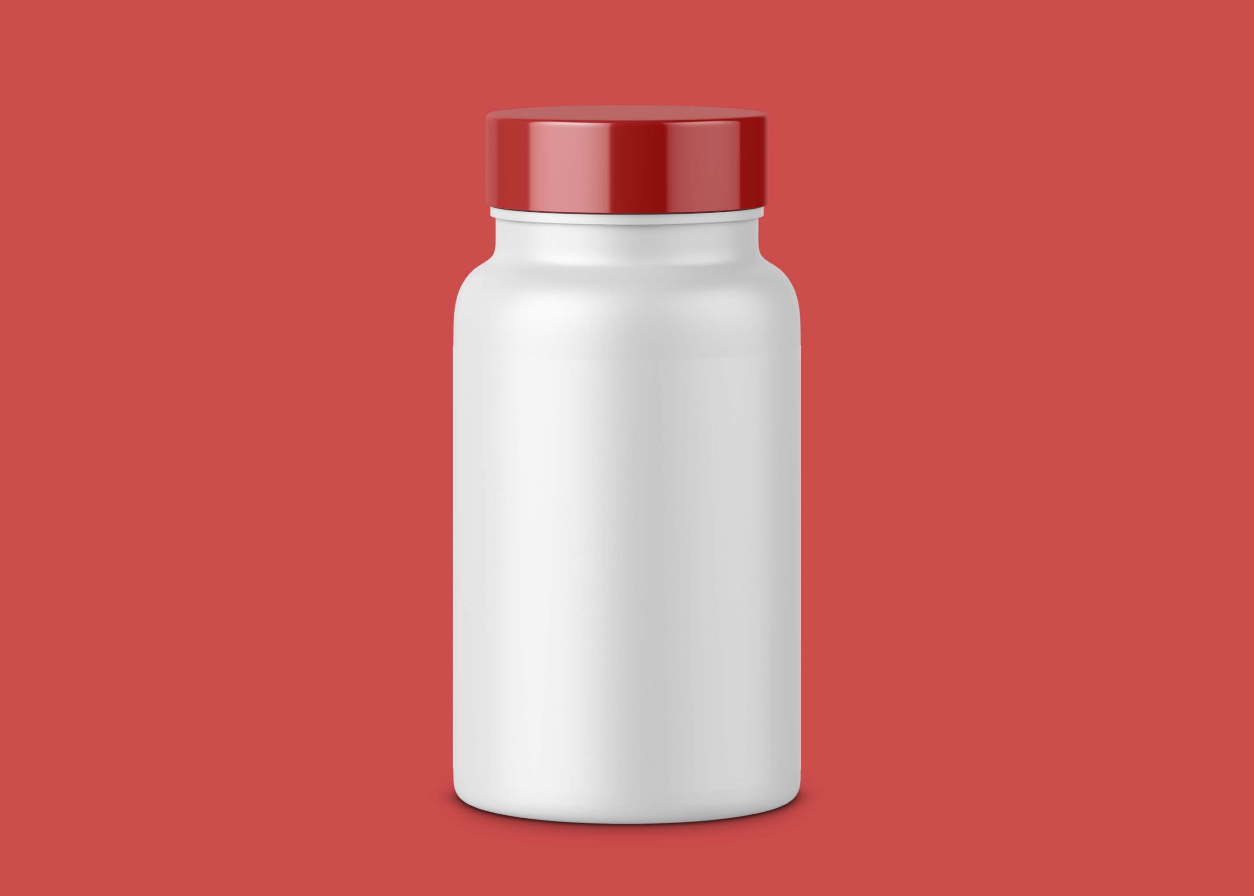 Free Pill Plastic Jar Mockup
