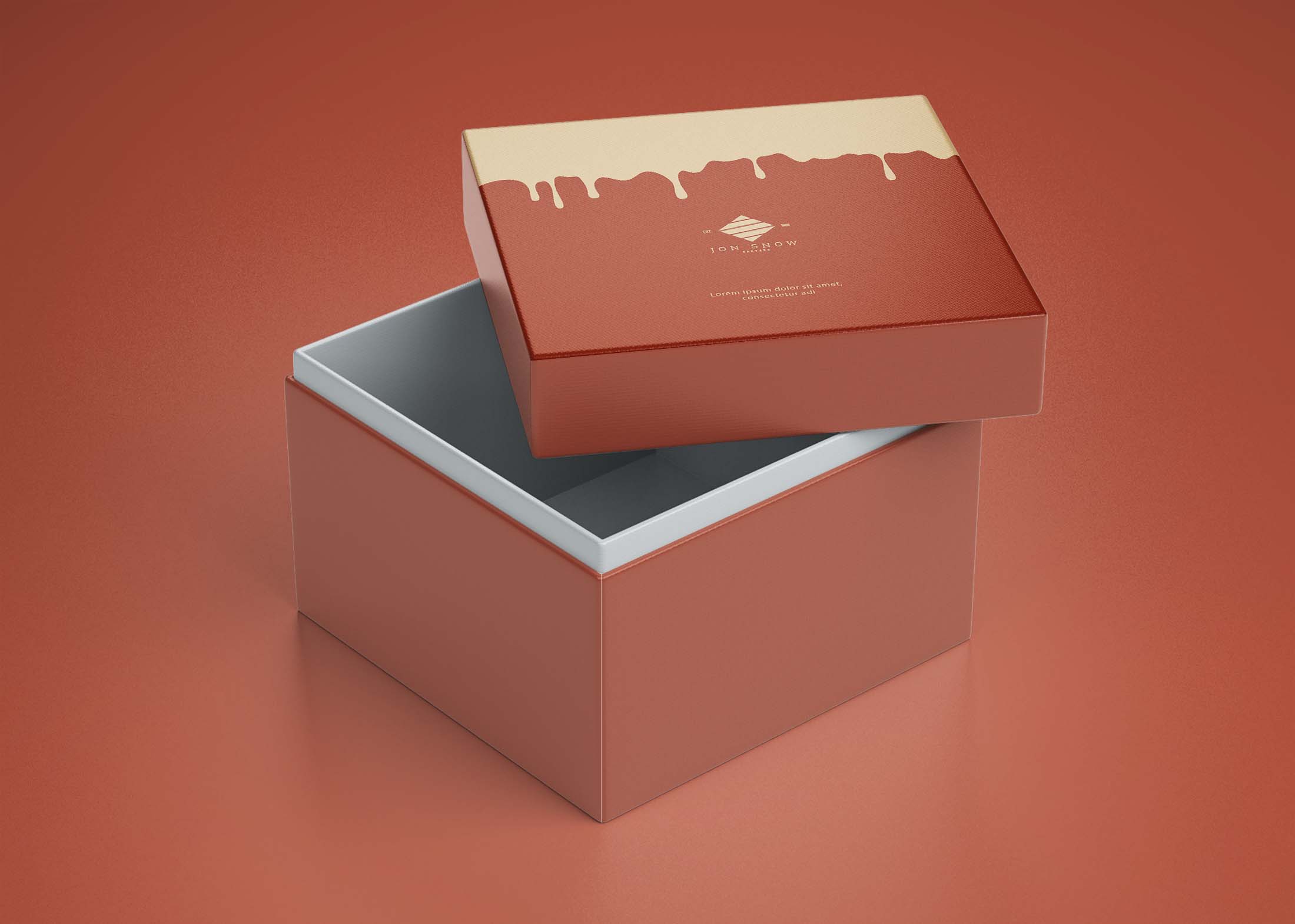 Free Luxury Magnetic Gift Box Mockup, Gift Box Mockup